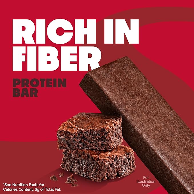 Quest Nutrition Chocolate Brownie Protein Bar 20g Protein 1g Sugar 4g Net Carb High Fiber Gluten Free Gluten Free 12 Count