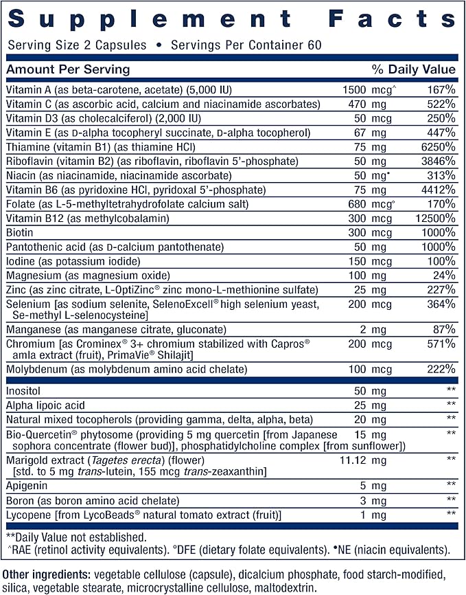 Life Extension Two-Per-Day Multivitamin 120 Capsules &amp 120 Tablets - Vitamins B C D Zinc &amp Over 25 Vitamins Minerals &amp Extracts
