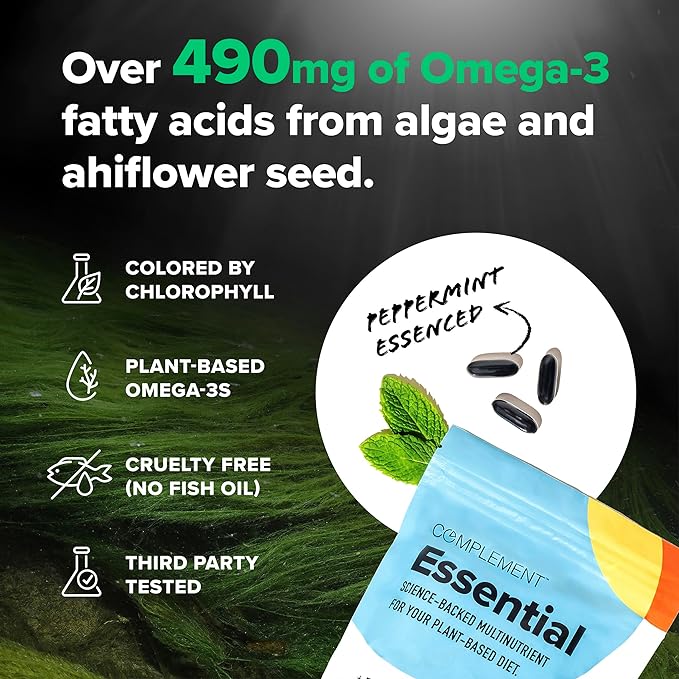 Complement Essential Vegan Multivitamin &amp Triple B12 Spray Bundle – Comprehensive Nutritional Support for Plant-Based Diets