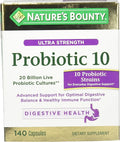 Nature's Bounty Ultra Strength Probiotic 10 140 Capsules