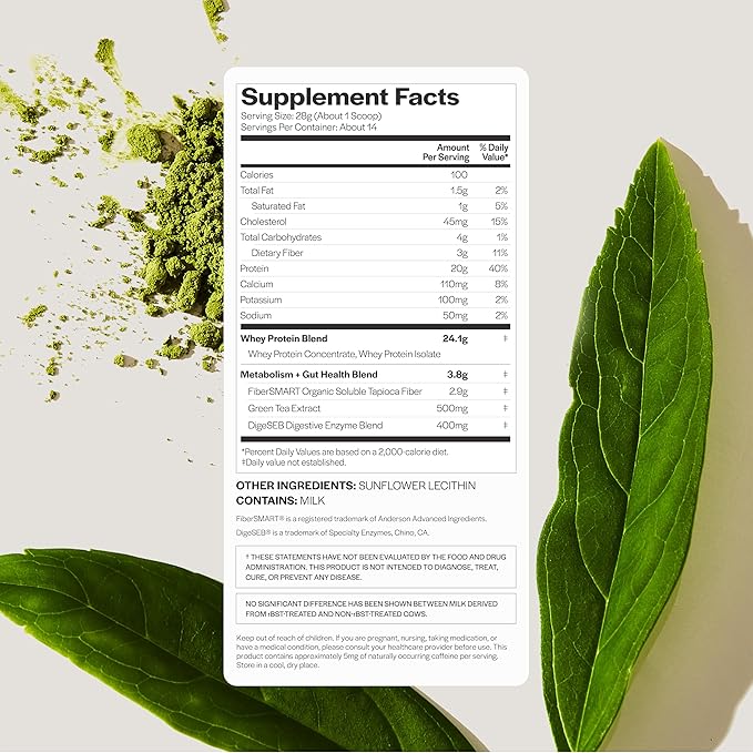 Gainful Lean Whey Protein Powder &amp Sweet Treat Flavor Bundle 20g Protein Supports Lean Muscle Metabolism and Satiety with Green Tea Extract &amp Digestive Enzymes14 Servings + 14 Flavor St