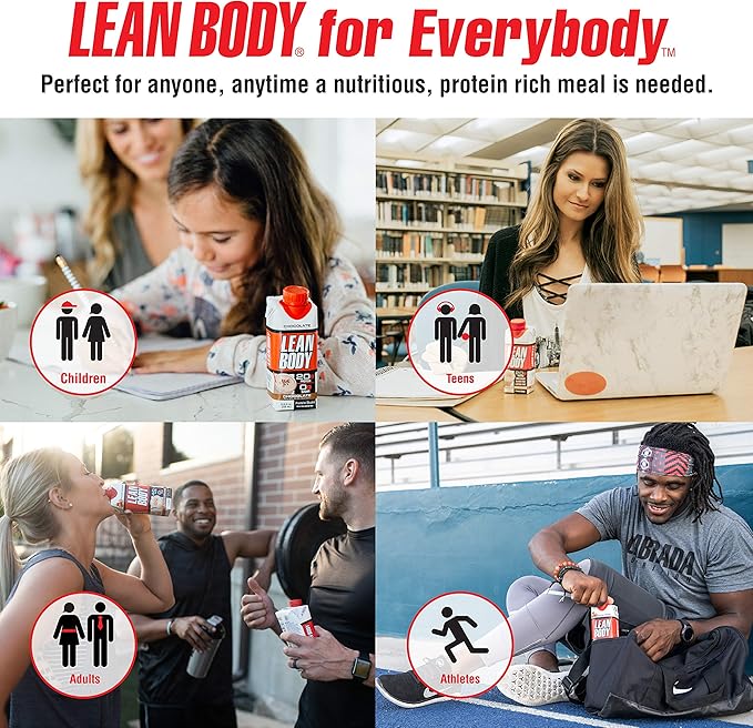 LABRADA NUTRITION - Lean Body RTD Whey Protein Shake Convenient On-The-Go Meal Replacement Shake for Men &amp Women 20 grams of Protein – Zero Sugar Lactose &amp Gluten Free Salted Caramel (Pack