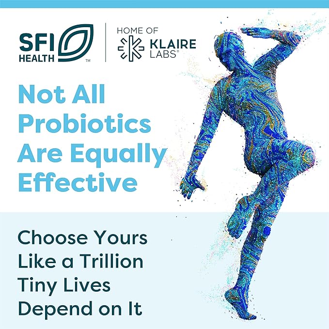 Klaire Labs SFI Health Ther-Biotic Synbiotic - Prebiotics and Probiotics for Women &amp Men - 50 Billion CFU Probiotic Capsules with Sunfiber - Digestive Health and Immune Support (30 ct)