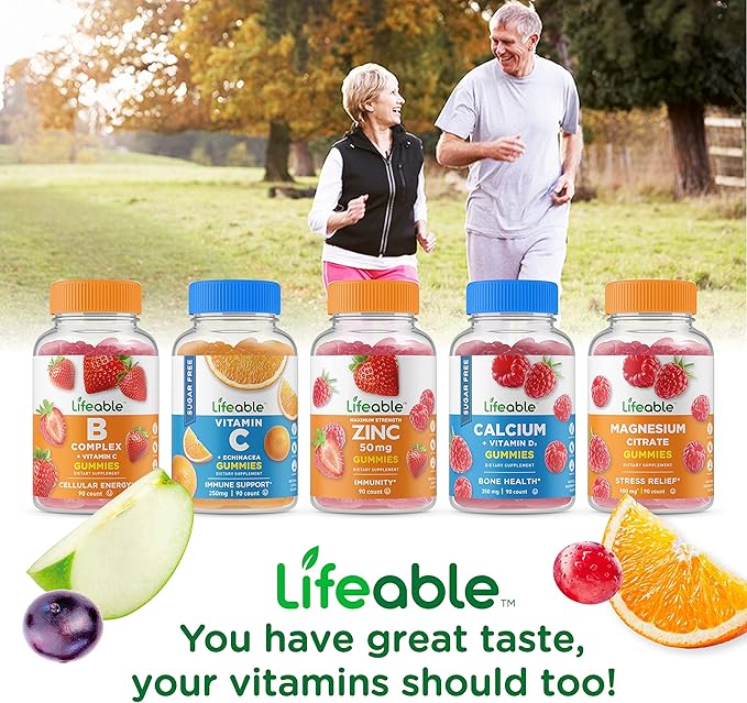 Lifeable Vitamin D3 + Vitamin K2 + Vitamin D 10000 IU Gummies Bundle - Great Tasting Vitamin Supplement Gluten Free GMO Free Chewable Gummy