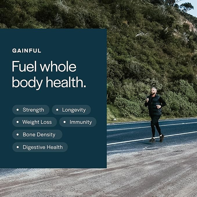 Gainful Everyday Whey Protein Powder 23g Protein per Serving Unflavored Supports Muscle Growth Recovery &amp Daily Nutrition with Whey Isolate Casein &amp No Artificial Ingredients 14 Servi