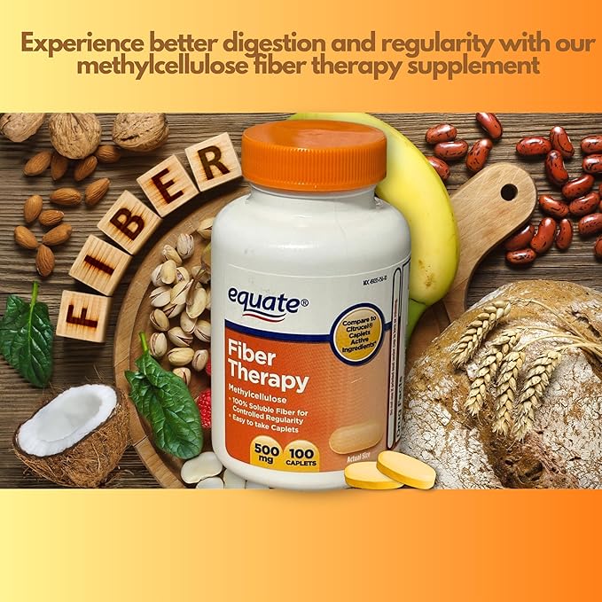 Fiber Therapy Methylcellulose 500mg100ct (Pack of 3)