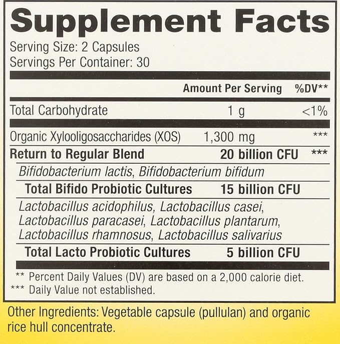 RENEW LIFE Return to Regular Probiotic 60 CT