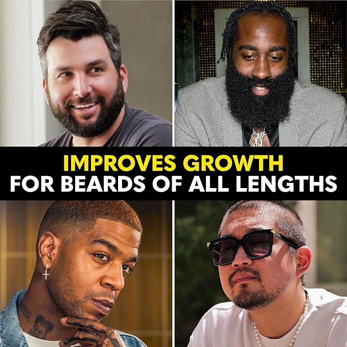 The Beard Club - Biotin Beard Growth Vitamins - Support A Thicker Fuller Beard Fill in Patches - Minerals &amp Multi-Vitamins Help Support and Stimulate Healthier Facial Hair Growth
