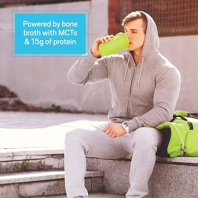 Ancient Nutrition Keto Protein Powder KetoPROTEIN with Fats from Bone Broth and MCT Oil Vanilla 18g Protein 11g Fat Per Serving Gluten Free 17 Servings