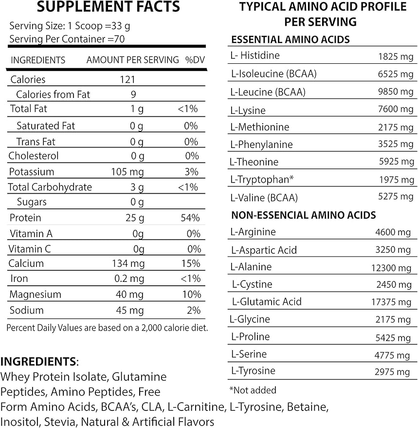 Isolean Whey Protein Isolate 5 lb Vanilla