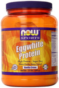 NOW Sports Eggwhite Protein Vanilla Creme 1.5 Pound