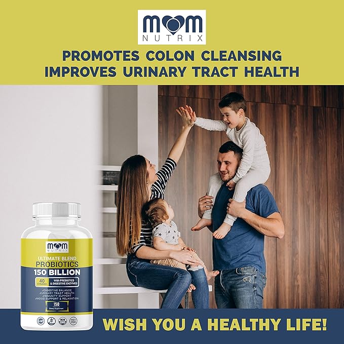 Probiotics 150 Billion CFU - 40 Strain Probiotics for Women Men and Adults - Shelf Stable Probiotic with Organic Prebiotic - Acidophilus Probiotic - 150 Capsules - Made in USA