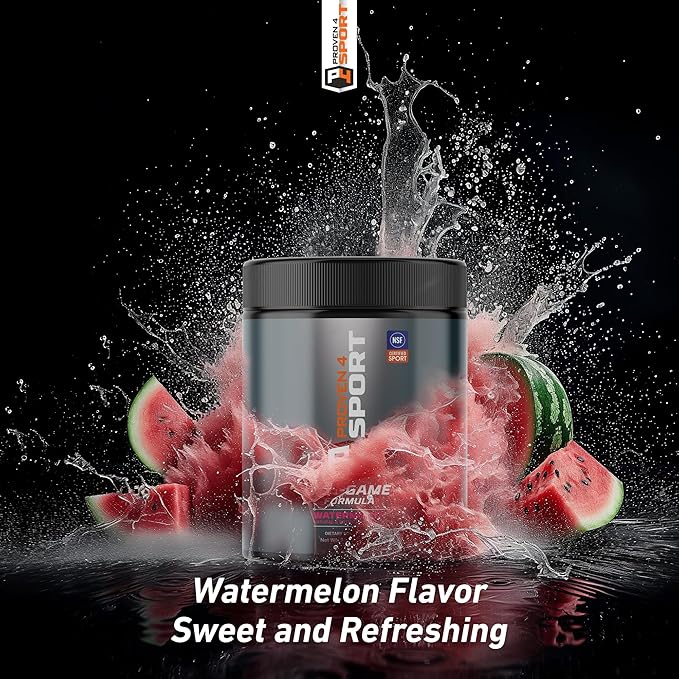 Pre Workout Powder for Men and Women with Creatine and Beta Alanine NSF Certified Supplements for a Clean Preworkout 30 Servings (Watermelon)