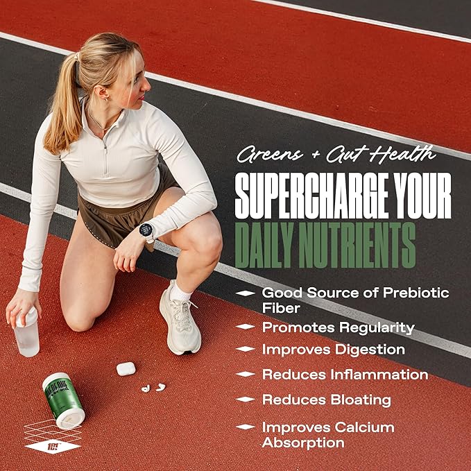ONE of ONE Greens &amp Gut Health – Superfood Greens Powder with Prebiotics Probiotics &amp Digestive Enzymes for Gut Health Immunity &amp Energy No Artificial Sweeteners - Pineapple 30 Serving