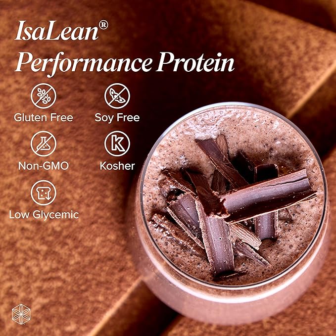 IsaLean Performance Protein Shake - Meal Replacement Shake with 36g of Protein - Helps Support Lean Muscle Building and Weight Management - Enriched with 24 Essential Vitamins and Minerals - 33.6 oz -