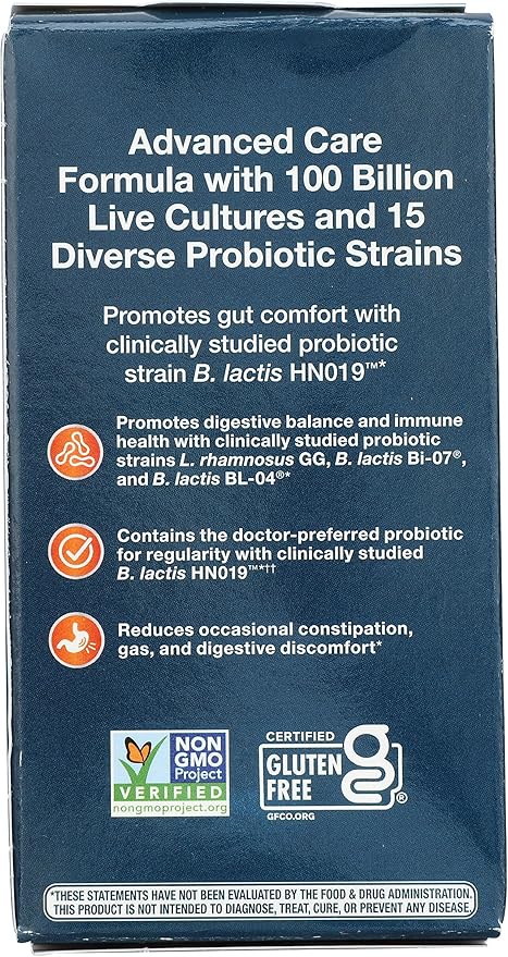 Nature's Way Natures Way Fortify Optima Daily Probiotic 100 Billion 15 Strains Prebiotic 30 Capsules 30 Count