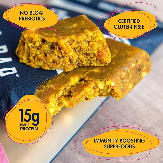 SAVE THE RAINFOREST by SHANTI BALANCE | Mango Cashew Turmeric | 15G Plant Protein | Organic Gluten Free Superfood | Gut Health Fiber | Immunity Boosting | Performance Nutrition | 12 Count 2 oz Bars