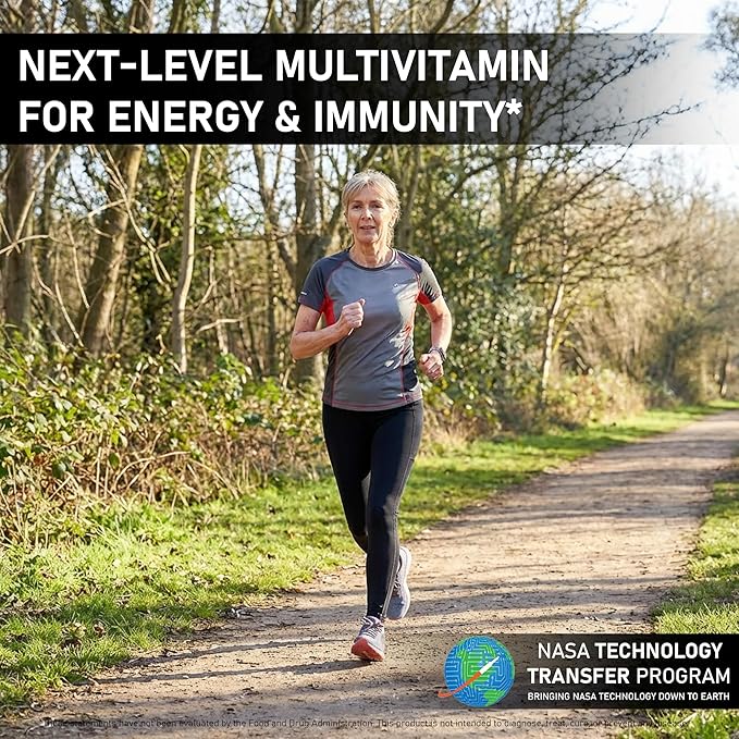 AS 10® Life – Stress Immune Support and Anti Aging Supplement - Multivitamin and Antioxidants Tablet Resveratrol Alpha Lipoic Acid Lutein and Zeaxanthin Co-Developed by NASA 60 ct