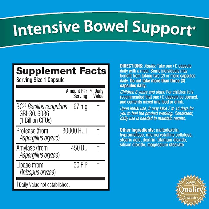 Digestive Advantage 96 Capsules Intensive Bowel Support Probiotic Supplement and Daily Probiotic Capsule 80 Capsules Survives