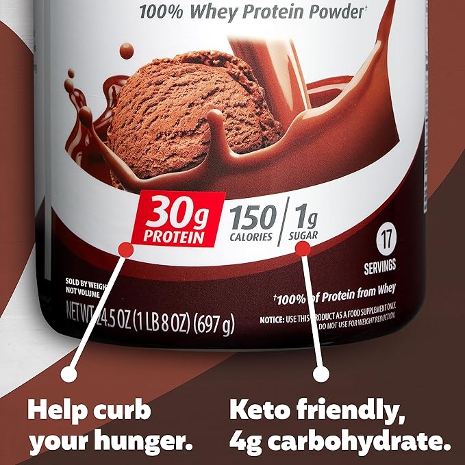 Premier Protein Powder Chocolate Milkshake &amp Cafe Latte 30g Protein 1g Sugar 100% Whey Keto Friendly Gluten Free 17 Servings 23.9 Ounce (2 Pack)