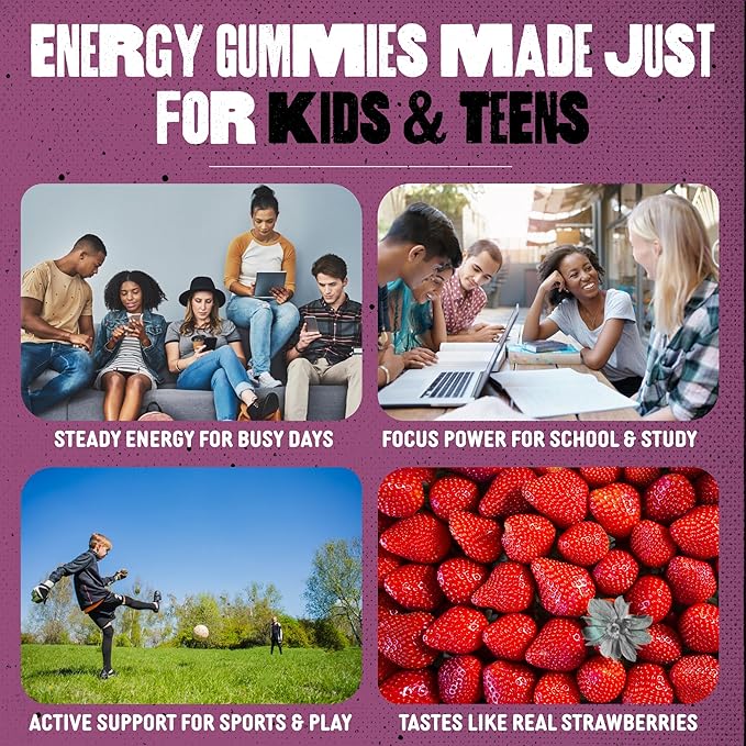 SAM+LEO Immunity Gummies with Elderberry Echinacea Zinc &amp Vitamin C for Kids &amp Teens – Immune Support Supplement Gummies | Vegan &amp Gluten Free Supplement – Berry Flavor (60 Count)