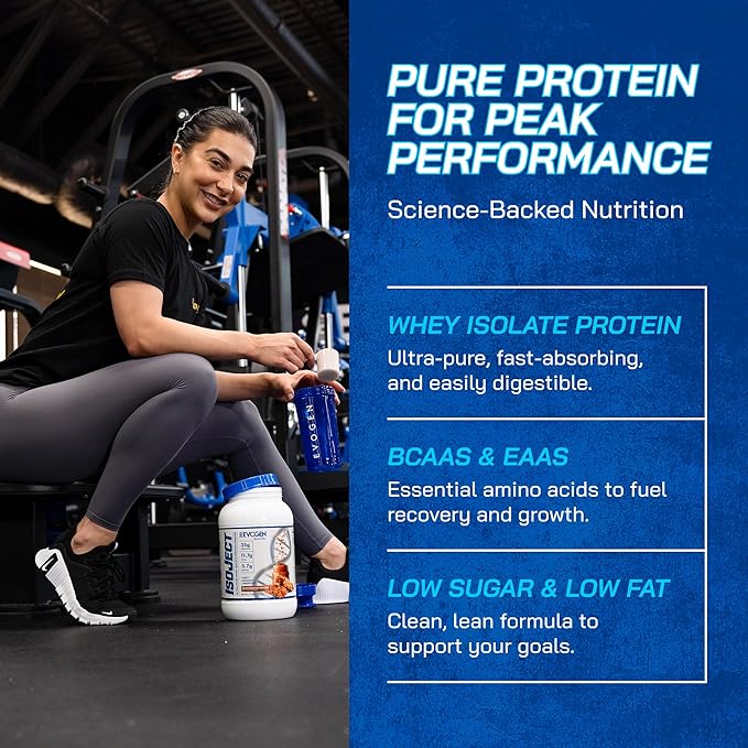 Evogen Isoject - Whey Protein Isolate | Ultra-Pure Whey Protein Powder with Ignitor Enzymes BCAAs and EAAs | Enhanced Absorption &amp Recovery | Salted Peanut Butter Candy | 25 Servings