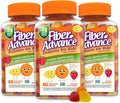 Fiber Advance Gummies | 100% Plant Based Fiber Supplement for Digestive Health | Chicory Root Inulin Prebiotic Gummies | Gluten Free Vegetarian &amp Non-GMO (Kids 3-Pack)