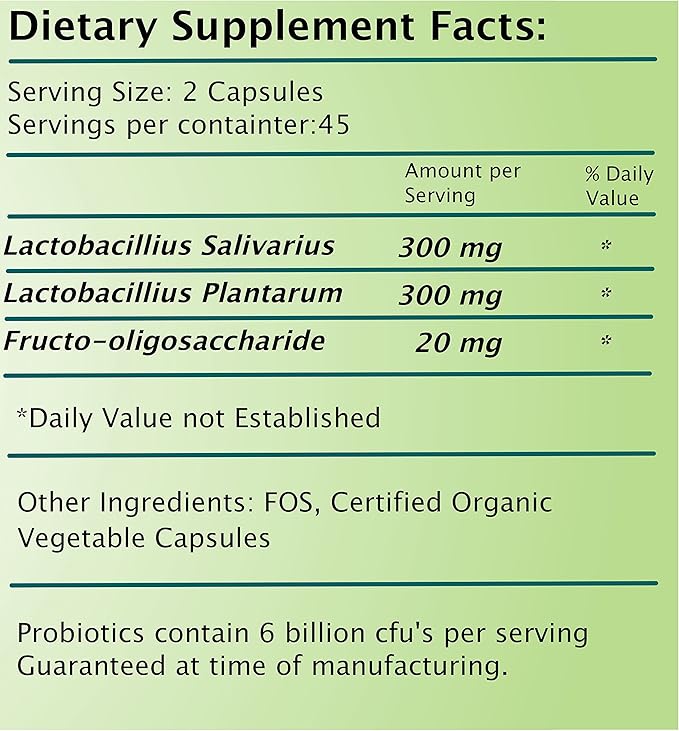FVLFIL Frequency Foods Probiotics Caps 90ct