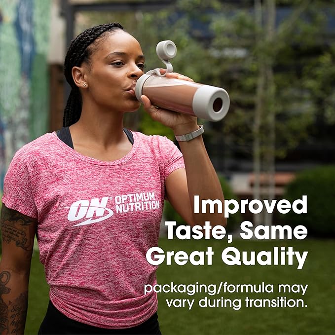 Optimum Nutrition Gold Standard 100% Whey Protein Powder Naturally Flavored Chocolate 15 Servings (Packaging May Vary)
