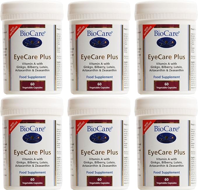 (6 Pack) - Biocare - EyeCare Plus | 60 Vegicaps | 6 Pack Bundle