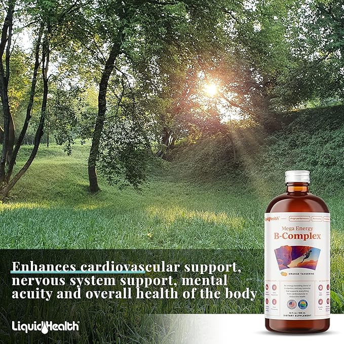 LIQUIDHEALTH Liquid Multivitamin for Kids Children and B Complex Liquid Super Energy Boost B Vitamins Supplements