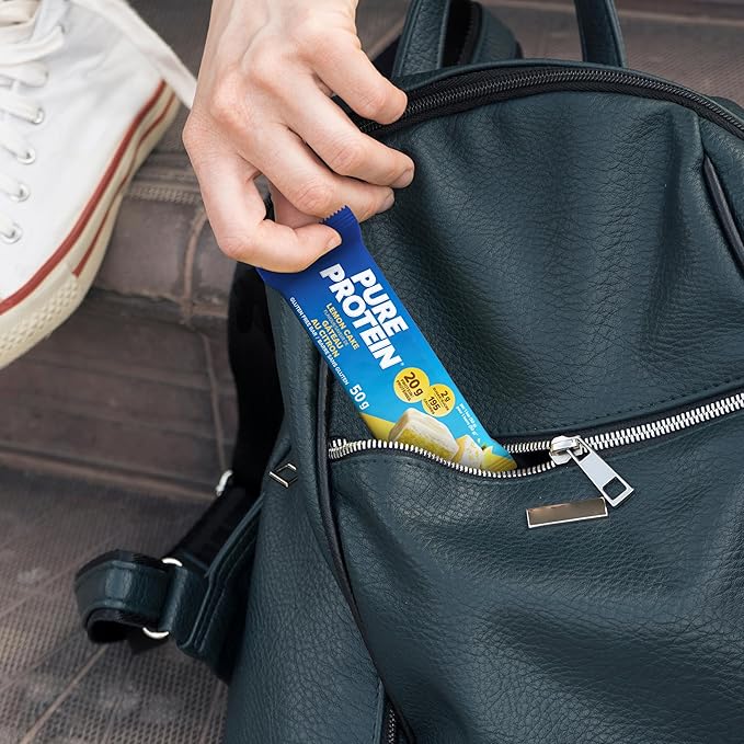 Pure Protein Bars Non-Gmo Lemon Cake Flavor Value Pack 50g 6 count Box Imported from Canada)