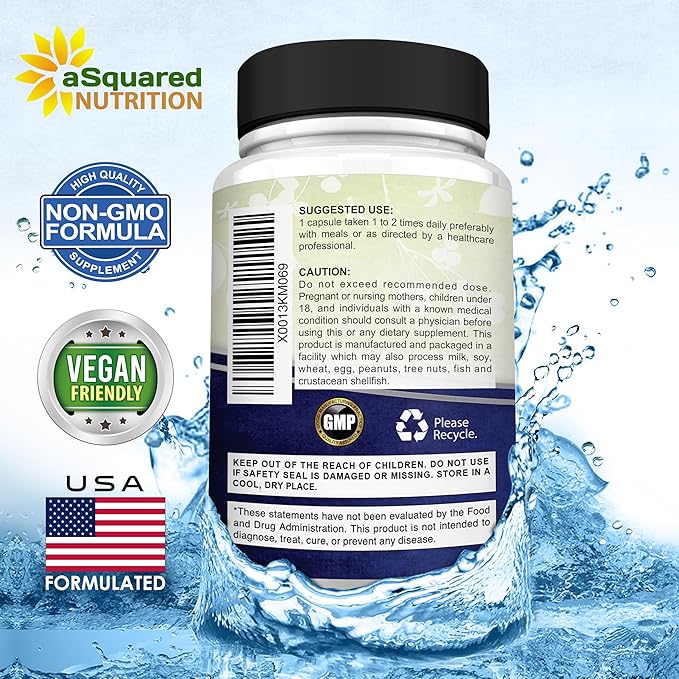 aSquared Nutrition Proprietary Magnesium 500mg – High Absorption Magnesium Citrate &amp Oxide – 180 Veggie Capsules 180 Day Supply – USA Formulated &amp Third-Party Tested