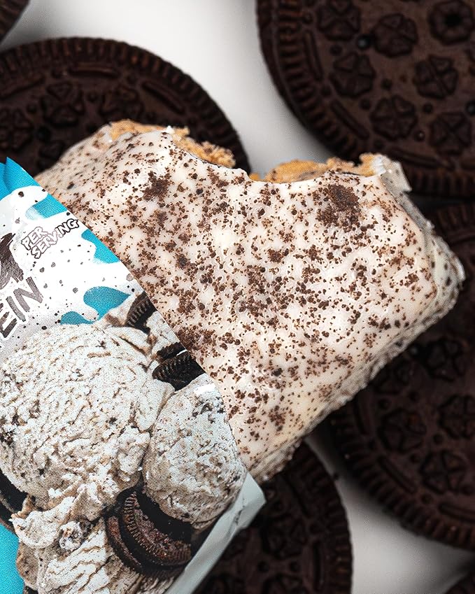 Anabar Protein Bar The Protein-Packed Candy Bar Amazing Tasting Protein Bar High Protein 20g of Protein (12 Bars Cookies &amp Creme)