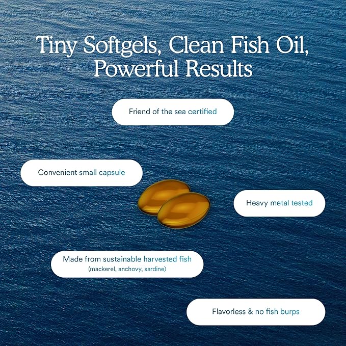 MitoQ Advanced EPA Omega-3 – High-Purity 800mg EPA Fish Oil Supplement | with Vitamin K2 D3 E | Cardiovascular Brain Cellular Support | No Fishy Aftertaste | 60 Softgels