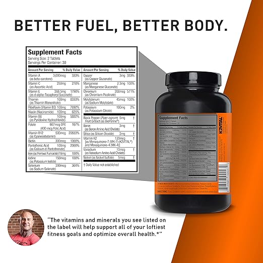 JYM Supplement Science Vita JYM Multivitamin D3 &amp K2 Bone and Cardiovascular Support 60 Tablets