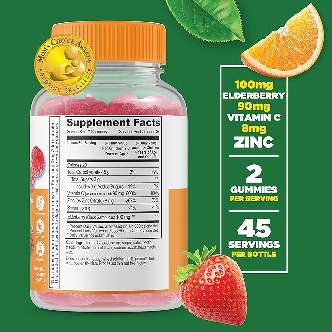 Lifeable Immune Support Kids + Biotin Kids Gummies Bundle - Great Tasting Vitamin Supplement Gluten Free GMO Free Chewable Gummy