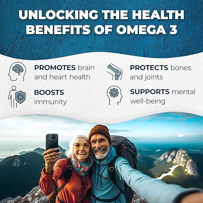 PUREHEALTH RESEARCH Complete Omega 3 Fish Oil Softgels - Omega-3 Fatty Acid Supplements- EPA DHA Supplement - Non-GMO- 90 Soft Gels